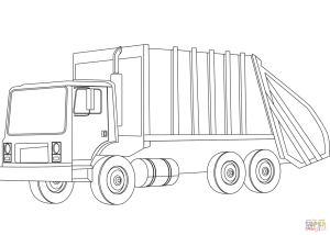 Garbage Truck coloring page Free Printable Coloring Pages