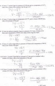 Avogadro's Law Worksheet Answers / Solved Experiment 14 Using The Ideal
