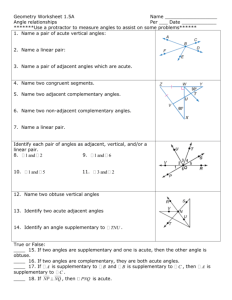 1 5 Angle Pair Relationships Practice Worksheet Answers —