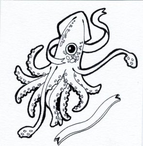 Giant Squid Drawing Free download on ClipArtMag