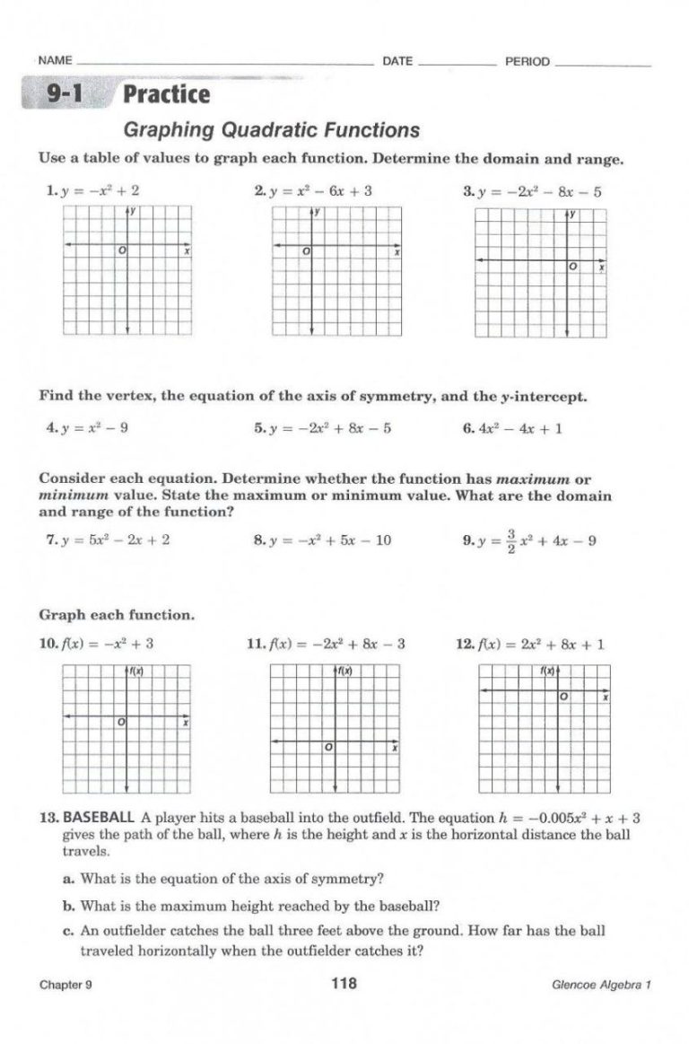 The Quadratic Formula Worksheet Answer Key