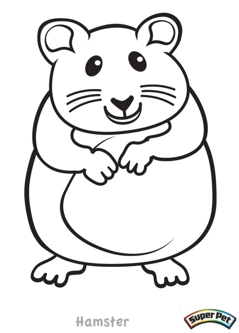 Coloring Page Hamster