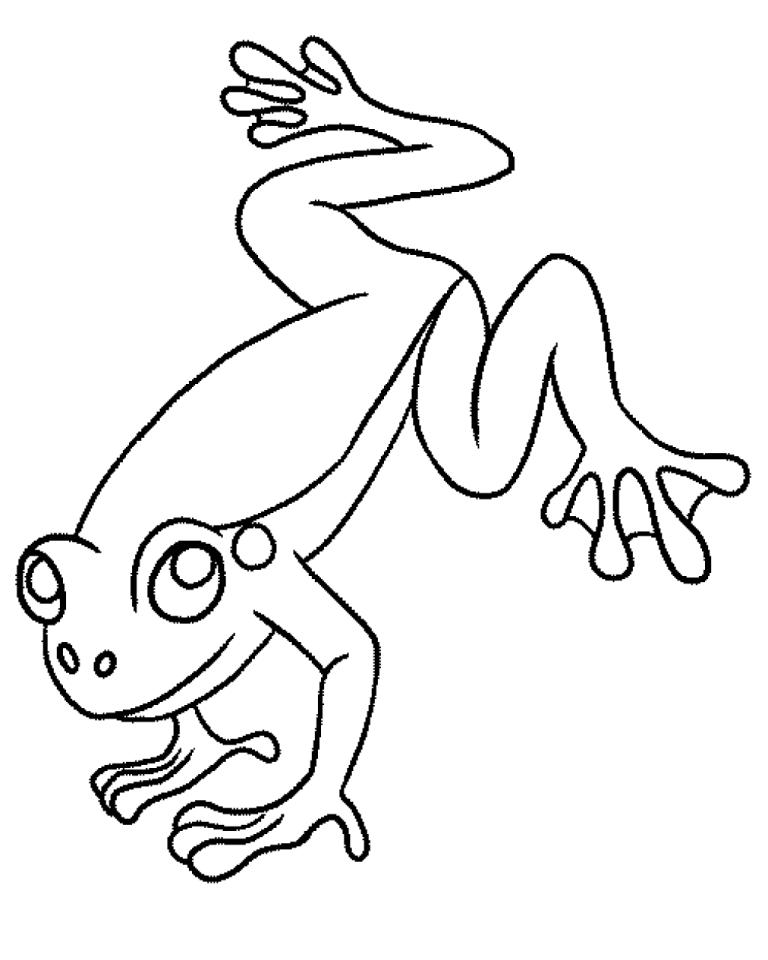 Coloring Page Frog