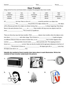 Heat Transfer Worksheet Answers —