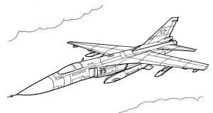 Fighter Aircraft coloring pages to download and print for free