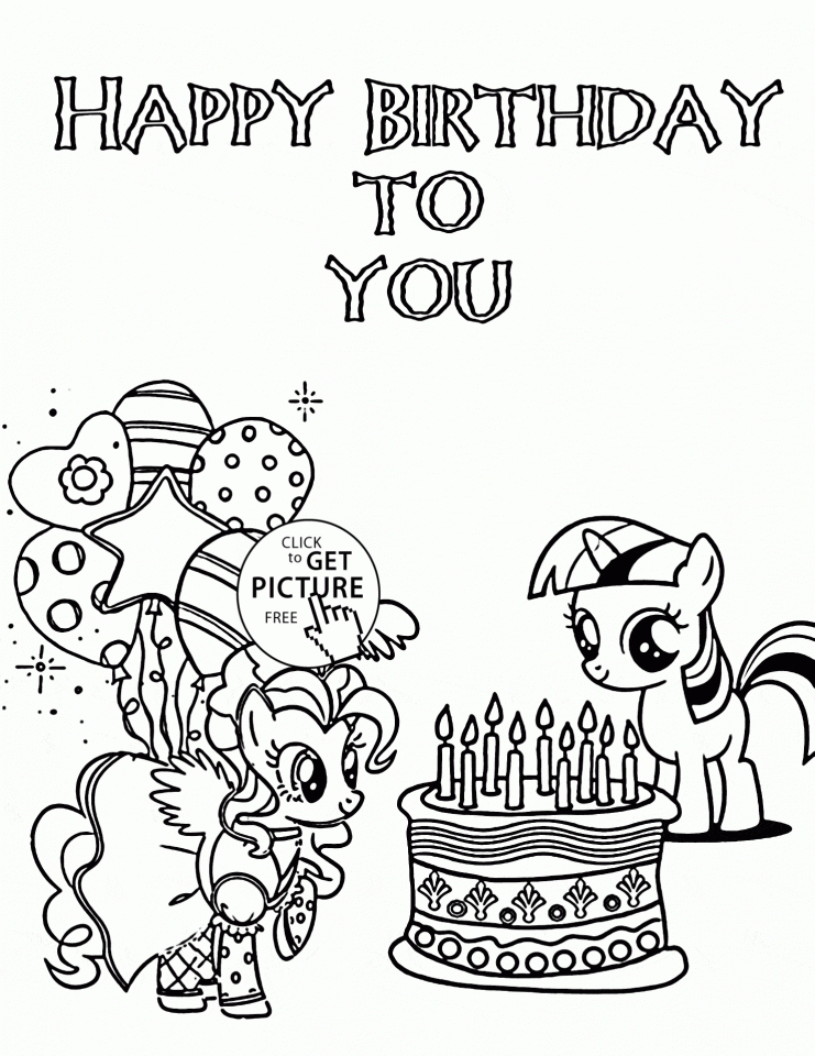 Happy Birthday Friend Coloring Pages