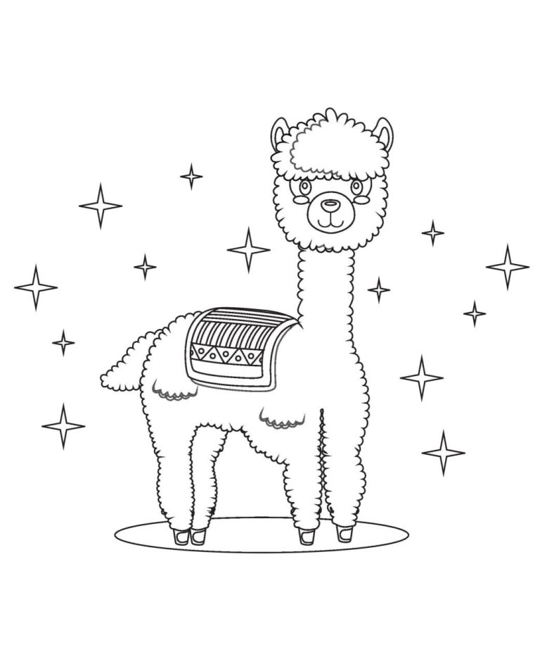 Lama Coloring Pages