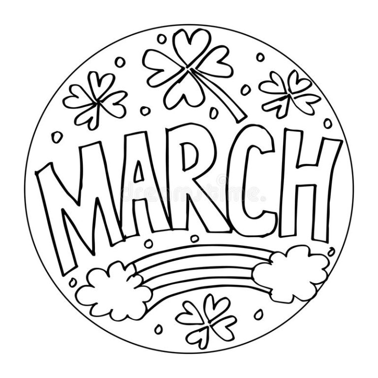 Coloring Pages For March