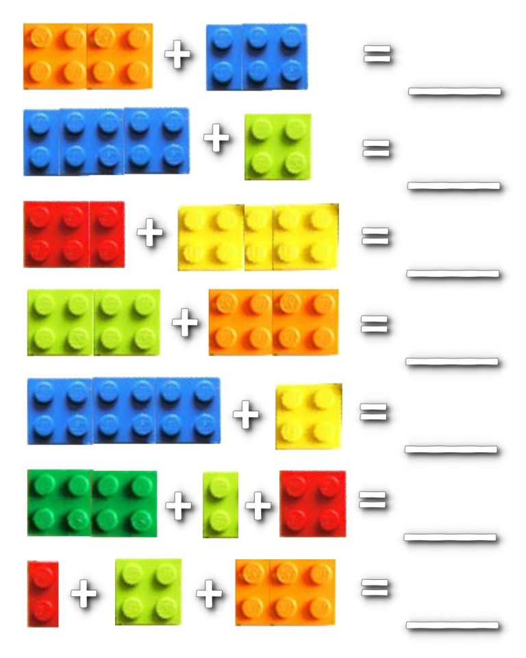Lego Multiplication Worksheets