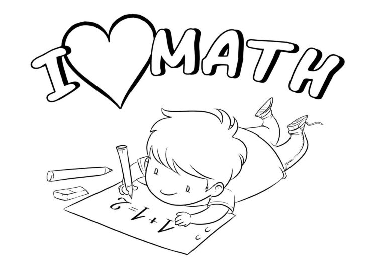 Math Coloring Page