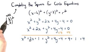 Completing the Square for Circle Equations Visualizing Algebra YouTube
