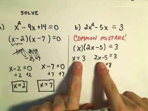 Solving Quadratic Equations by Factoring Basic Examples YouTube