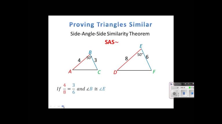 Triangle Similarity Worksheet Answer Key