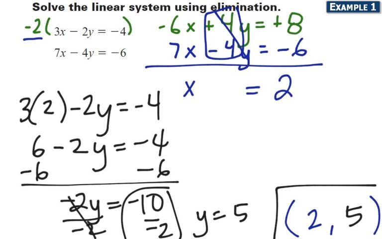Solving Systems By Elimination With Multiplication Worksheet