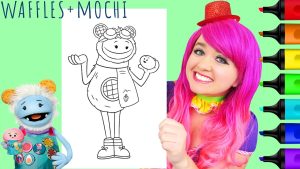 Coloring Waffles + Mochi YouTube
