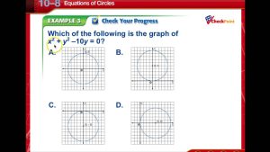Geometry Lesson 10.8 Equations of Circles YouTube
