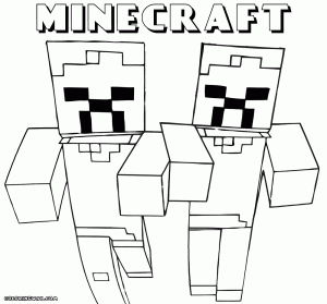 Minecraft coloring pages Coloring pages to download and print