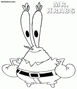 Mr Krabs coloring pages Coloring pages to download and print