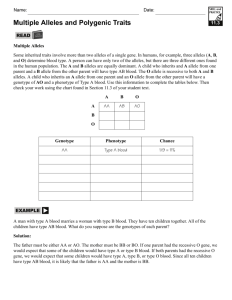 Multiple Alleles And Polygenic Traits Worksheet Answers Times Tables