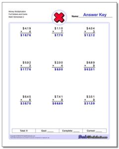 Multiplication with Money