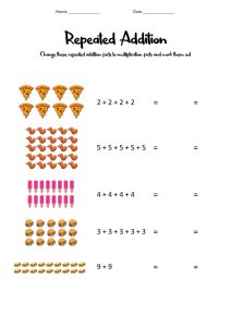 16 Best Images of Addition Arrays Worksheets Multiplication Repeated