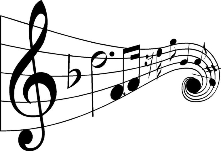 Cool Music Notes Coloring Pages