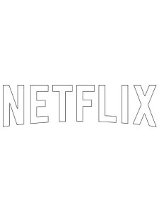 Netflix logo color page
