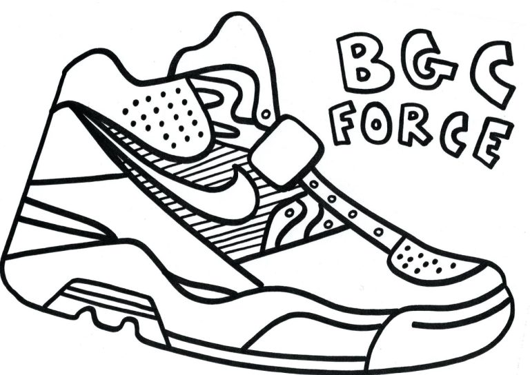 Coloring Pages Of Nike Shoes