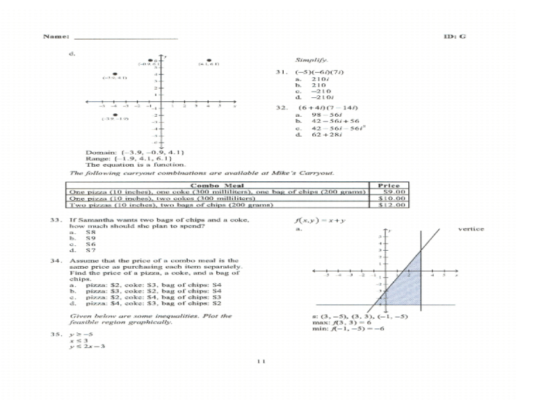 Vertex Form Quadratic Equation Worksheet