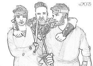 One Direction Printable Coloring Pages at Free