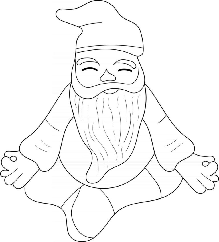 Cute Gnome Coloring Pages