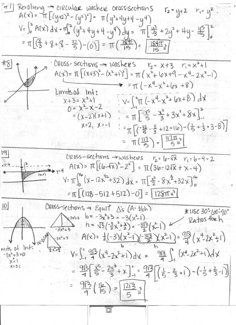 Ap Calculus Ab Worksheet 14 Answer Key