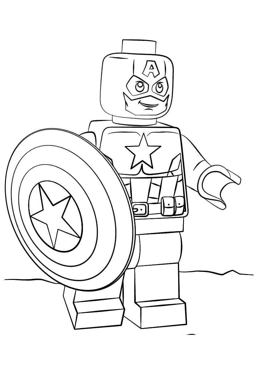 Lego Marvel Coloring Pages Coloring Home