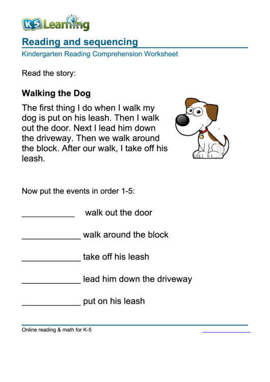 Reading Comprehension Worksheets Kindergarten Pdf