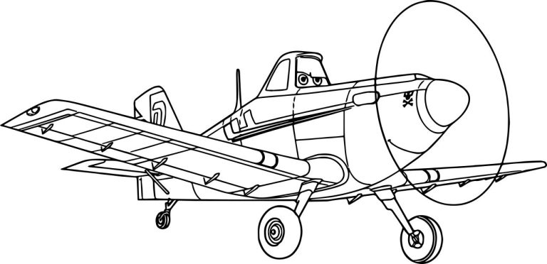 Airplanes Coloring Page