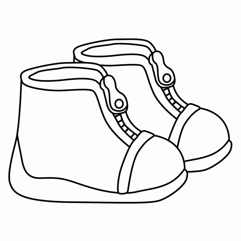 Coloring Pages Of Shoes