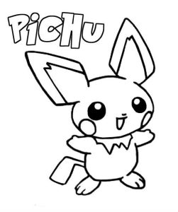 Pichu Coloring Pages at Free printable colorings