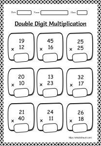 printable multiplication math worksheets
