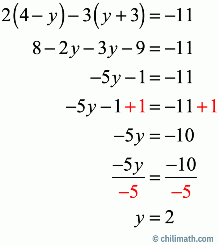 Multiple Step Equations Worksheet