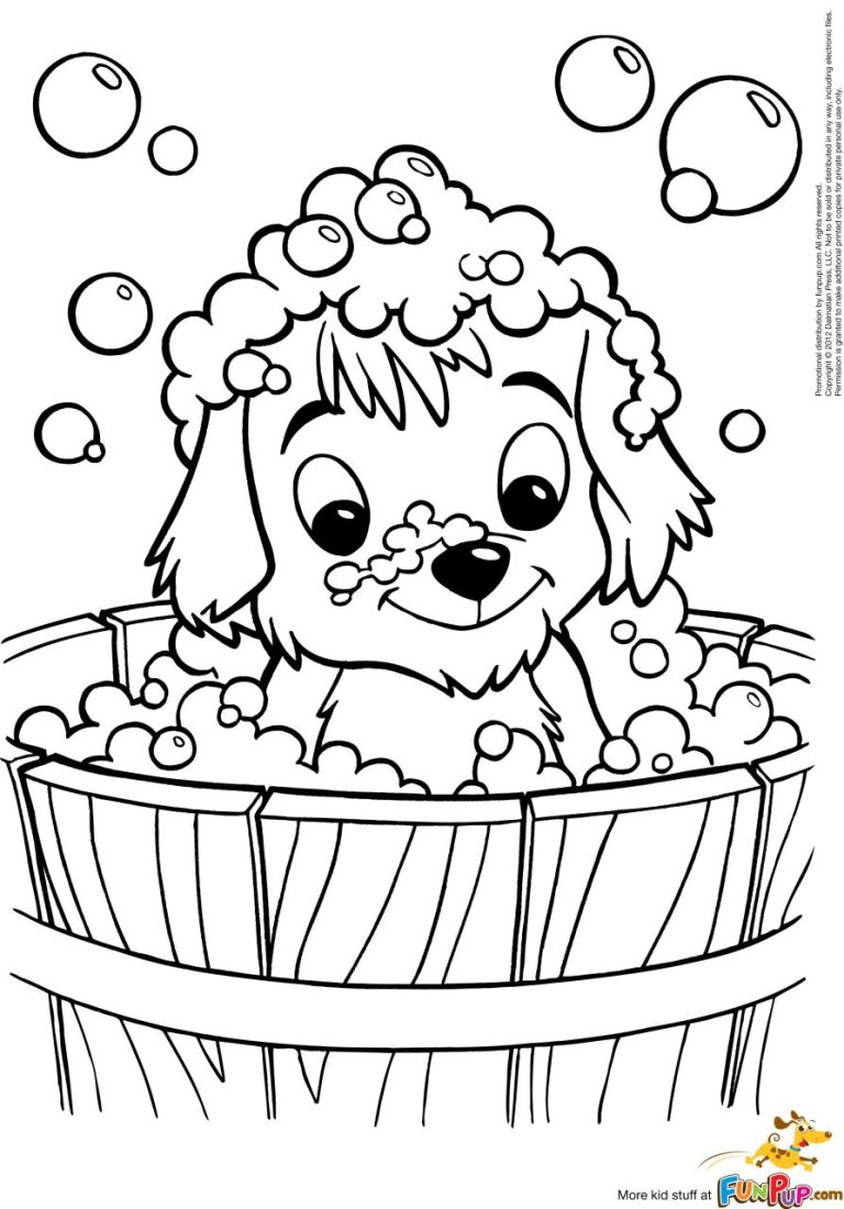 Coloring Pages Of Cute Dogs