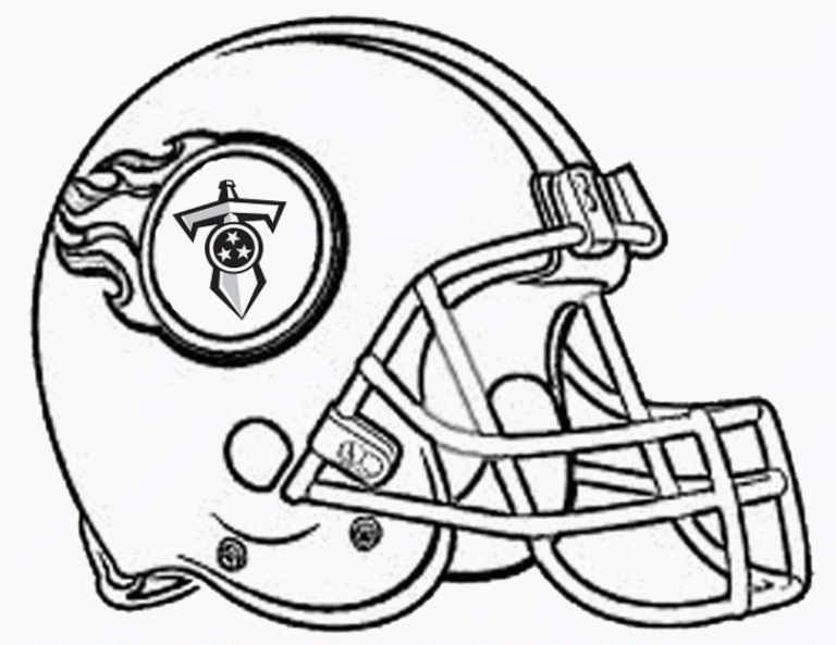 Football Helmet Coloring Pages