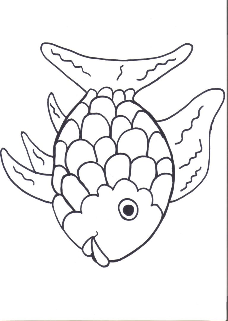 Rainbow Fish Coloring Pages