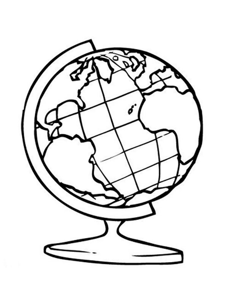 Coloring Pages Globe