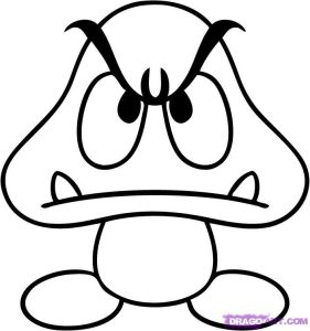 Goomba Coloring Pages Coloring Home