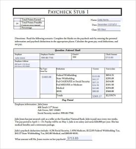 Get Reading A Pay Stub Worksheet Background Reading