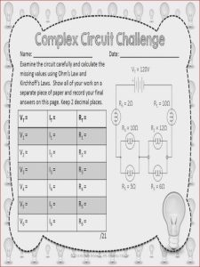 Series and Parallel Circuits Worksheet Answer Key Briefencounters