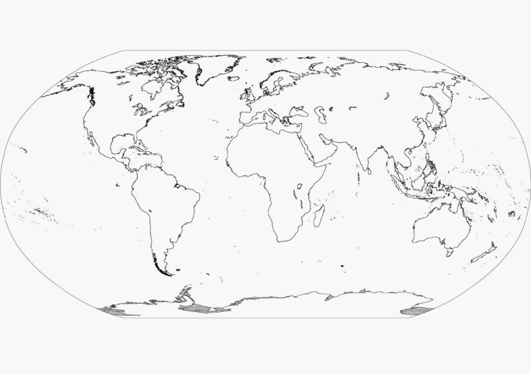 Coloring Page World Map