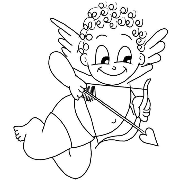 Cupid Coloring Pages