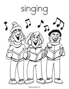 singing Coloring Page Twisty Noodle