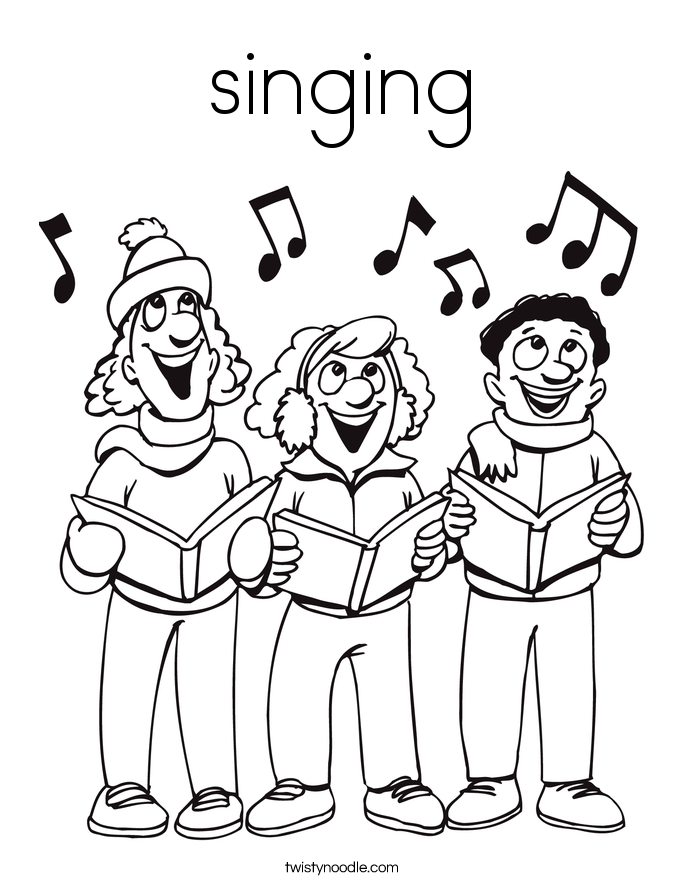 Coloring Pages Sing